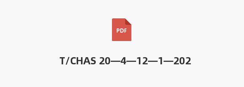 T/CHAS 20—4—12—1—2023